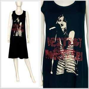 Hysteric glamour x destroy all monsters rock ‘n’ roll punk T-shirt dress is